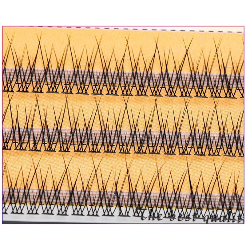 The latest Korean pop fishtail type Fashion dovetail fly eyelash Two long middle short plant grafting false eyelashes wholesale