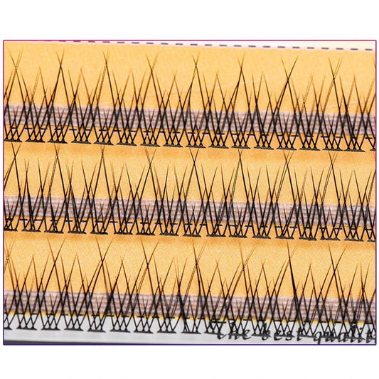 The latest Korean pop fishtail type Fashion dovetail fly eyelash Two long middle short plant grafting false eyelashes wholesale